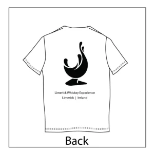 Back view of Limerick Whiskey Experience Branded Tee Shirt